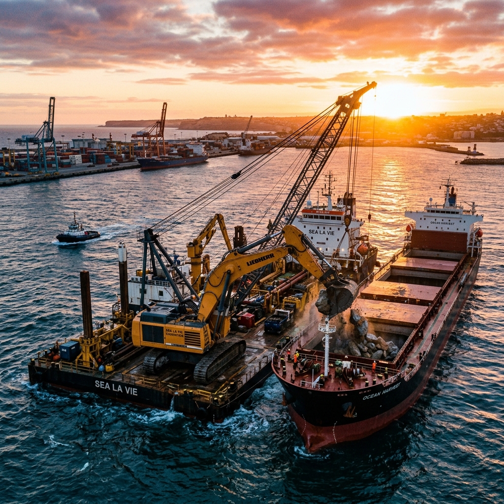 Cross-Border Maritime Rock Excavation